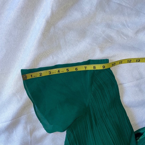 Ever PrettyLong Chiffon Empire Waist Bridesmaid Dress W/Short Flutter sleeve Sz6 - Picture 10 of 14